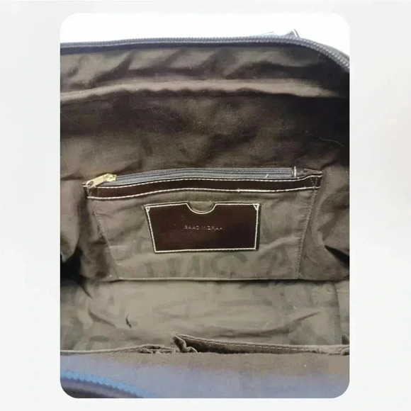 Isaac Mizrahi Brown Patent Leather Shoulder Bag  Purse - Picture 9 of 12